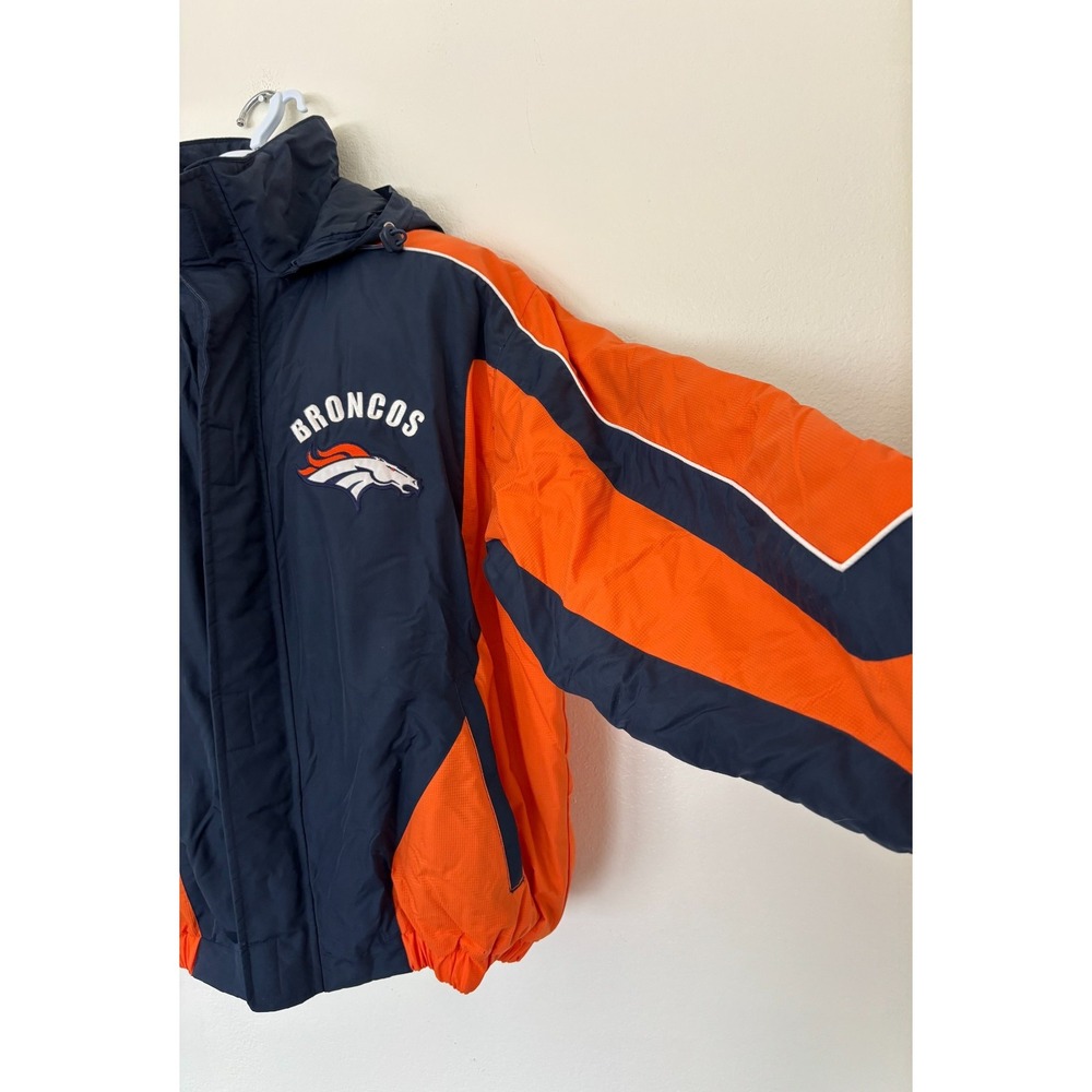 Vintage Denver Broncos Jacket XL Insulated Gorpcore 2000's Retro Full Zip Coat - Picture 5 of 16